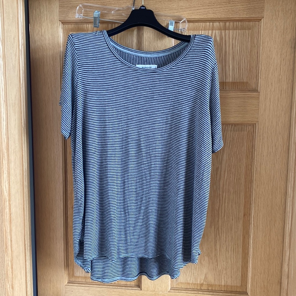 Plus size striped tee